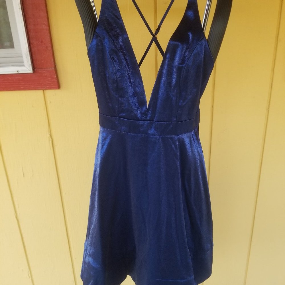 MIDNIGHT BLUE PARTY DRESS